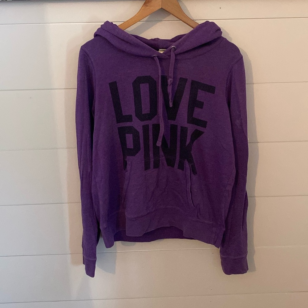 PINK women’s large purple hoodie
